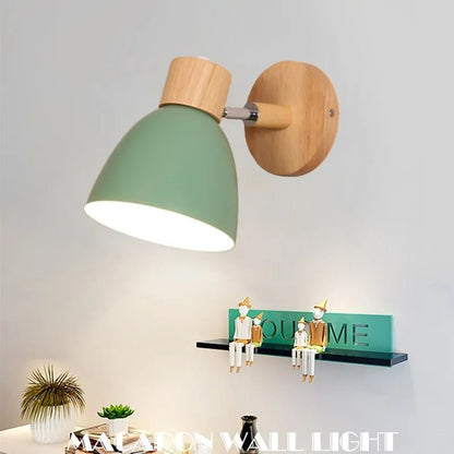 Scandinavian Modern Wooden Wall Sconce Light Fixture
